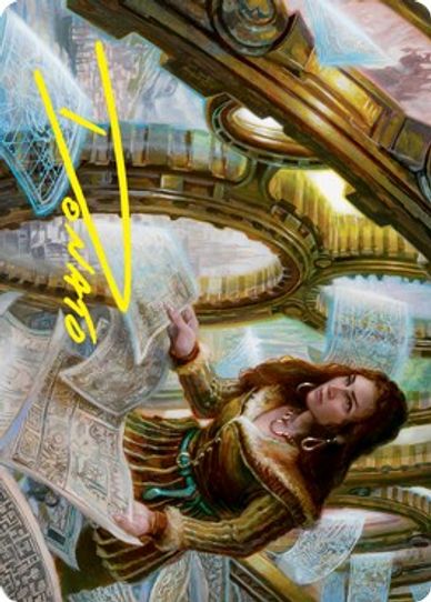 Cartographer's Survey Art Card (Gold-Stamped Signature) (51) [Art Series: Innistrad: Crimson Vow]