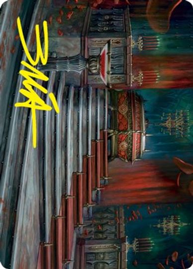 Edgar Markov's Coffin Art Card (Gold-Stamped Signature) (60) [Art Series: Innistrad: Crimson Vow]