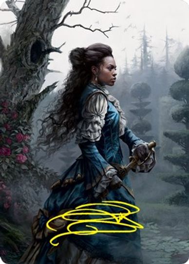 Mina Harker Art Card (Gold-Stamped Signature) (70) [Art Series: Innistrad: Crimson Vow]