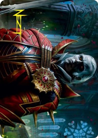 Edgar, Charmed Groom () Art Card (Gold-Stamped Signature) (75) [Art Series: Innistrad: Crimson Vow]