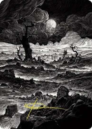 Plains () Art Card (Gold-Stamped Signature) (78) [Art Series: Innistrad: Crimson Vow]