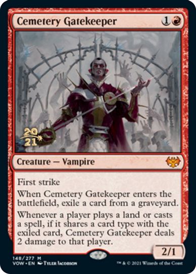 Cemetery Gatekeeper (148) [Prerelease Cards]