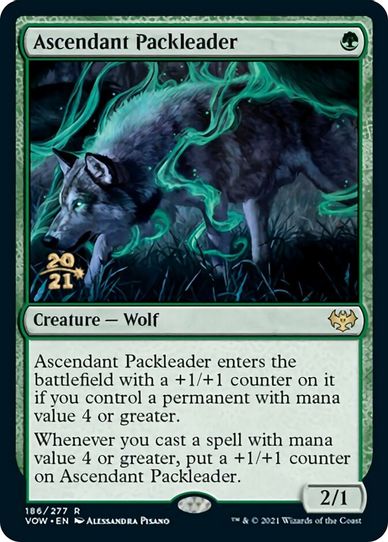 Ascendant Packleader (186) [Prerelease Cards]