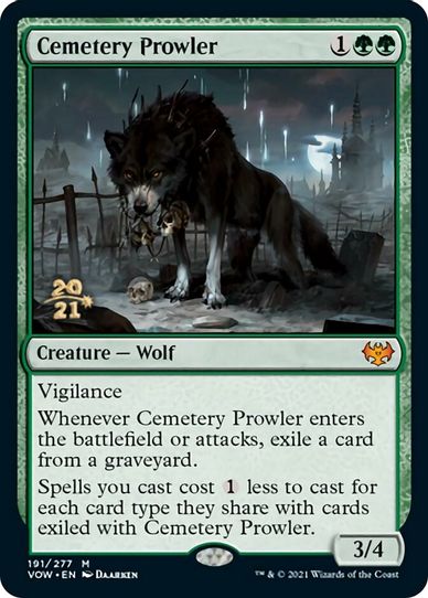 Cemetery Prowler (191) [Prerelease Cards]