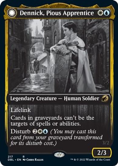 Dennick, Pious Apprentice (217) [Innistrad: Double Feature]