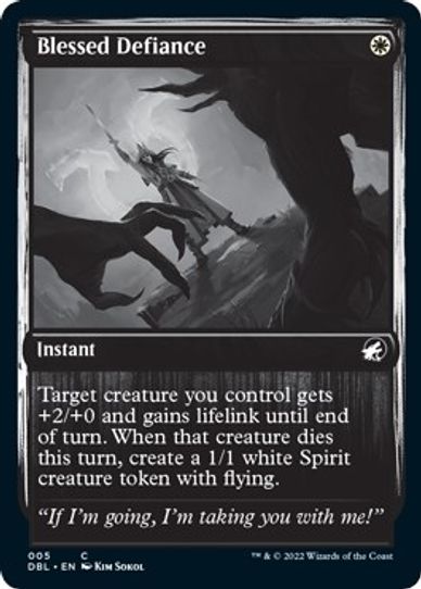 Blessed Defiance (5) [Innistrad: Double Feature]