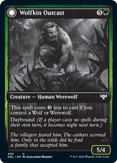 Wolfkin Outcast (496) [Innistrad: Double Feature]