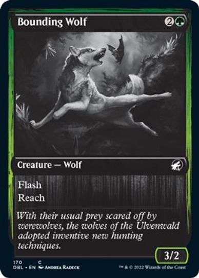 Bounding Wolf (170) [Innistrad: Double Feature]