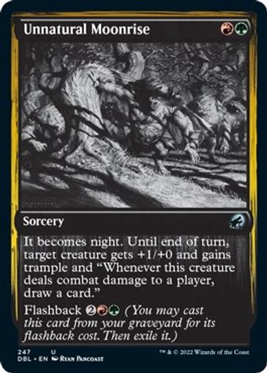 Unnatural Moonrise (247) [Innistrad: Double Feature]