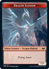 Blood // Dragon Illusion Double-sided Token [Innistrad: Crimson Vow]