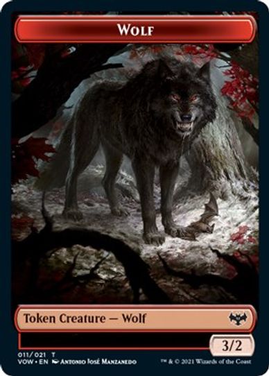 Wolf // Wolf Double-sided Token [Innistrad: Crimson Vow]
