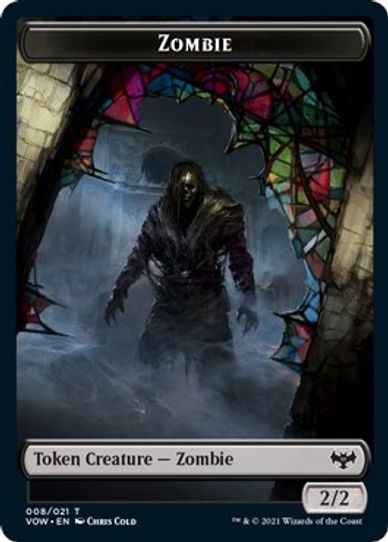 Zombie // Human Double-sided Token [Innistrad: Crimson Vow]