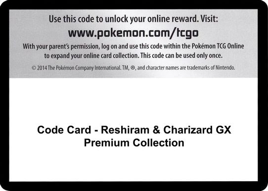 Pokemon Reshiram & Charizard GX Premium Collection Box
