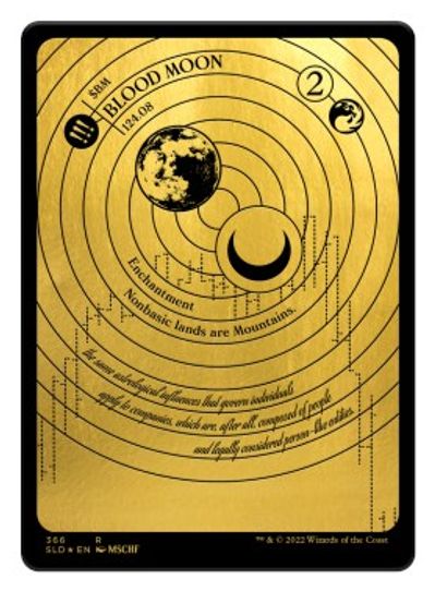 Blood Moon (Foil Etched) (Gold) (366) [Secret Lair Drop Series]