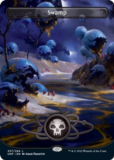 Swamp Full Art (237) [Unfinity]