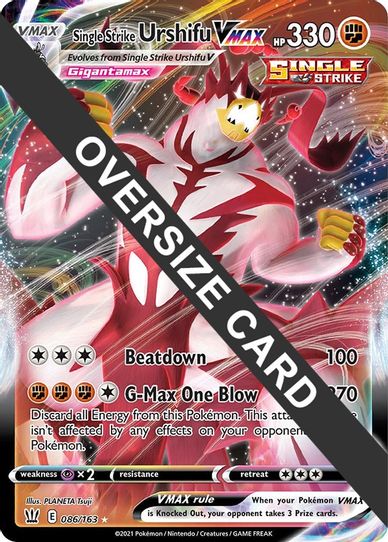 Single Strike Urshifu VMAX 086/163 (Battle Styles) (086/163) [First Partner Pack Jumbo Cards]