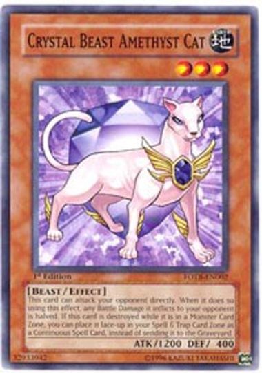 Crystal Beast Amethyst Cat (FOTB-EN002) [Force of the Breaker]
