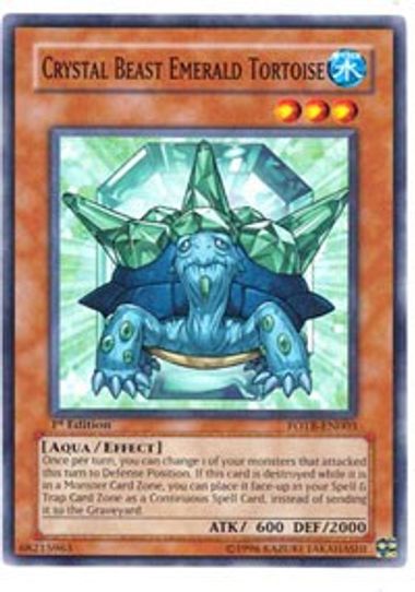 Crystal Beast Emerald Tortoise (FOTB-EN003) [Force of the Breaker]