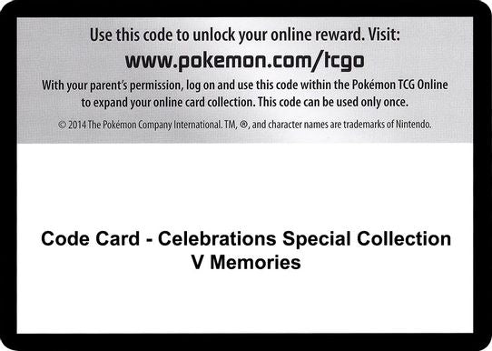 Code Card - Celebrations Special Collection - V Memories [Celebrations]