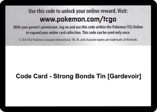 Code Card - Strong Bonds Tin [Gardevoir] [Miscellaneous Cards & Products]