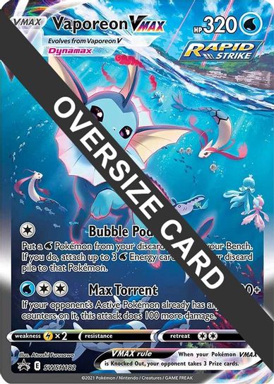 Vaporeon VMAX SWSH182 (SWSH182) [First Partner Pack Jumbo Cards]