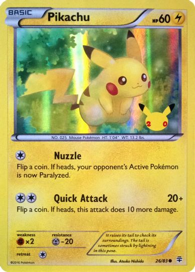 Pikachu (th Anniversary) (26/83) [Miscellaneous Cards & Products]