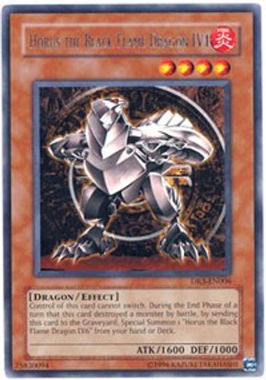 Horus the Black Flame Dragon LV6 - DR3-EN007 - Super Rare - Unlimited  Edition - Yu-Gi-Oh! Singles » Reprint Sets » DR3 - Dark Revelations 3 -  Da-Planet