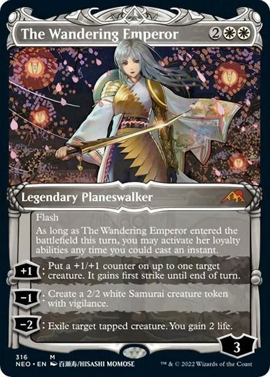 The Wandering Emperor (Showcase) (316) [Kamigawa: Neon Dynasty]