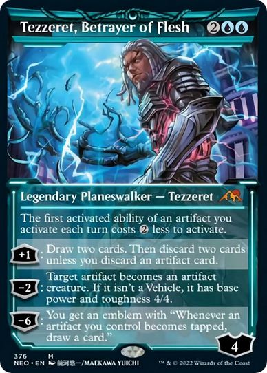 Tezzeret, Betrayer of Flesh (Showcase) (376) [Kamigawa: Neon Dynasty]