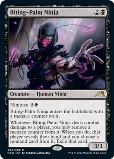Biting-Palm Ninja (88) [Kamigawa: Neon Dynasty]