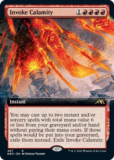 Invoke Calamity (Extended Art) (467) [Kamigawa: Neon Dynasty]