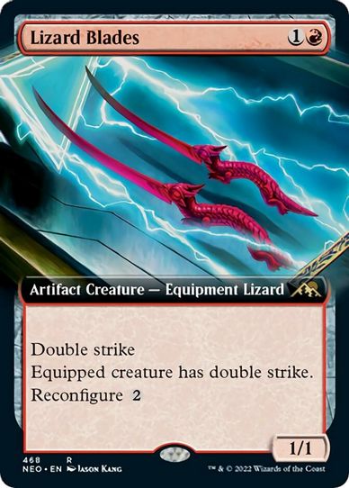 Lizard Blades (Extended Art) (468) [Kamigawa: Neon Dynasty]