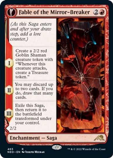 Fable of the Mirror-Breaker (Extended Art) (465) [Kamigawa: Neon Dynasty]