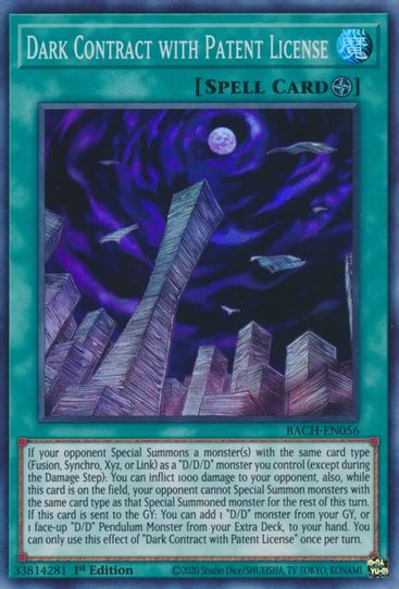 Dark Contract with Patent License (BACH-EN056) [Battle of Chaos]
