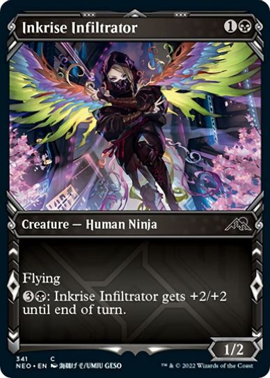 Inkrise Infiltrator (Showcase) (341) [Kamigawa: Neon Dynasty]