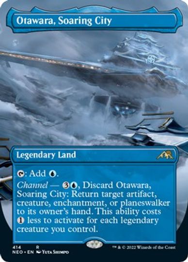 Otawara, Soaring City (Borderless) (414) [Kamigawa: Neon Dynasty]
