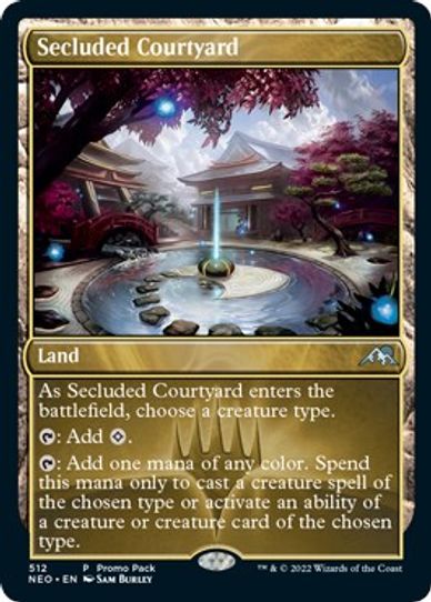 Secluded Courtyard (512) [Promo Pack: Kamigawa: Neon Dynasty]
