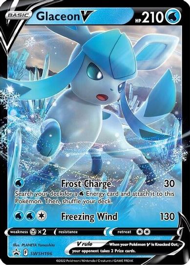 Glaceon V SWSH196 (SWSH196) [SWSH: Sword & Shield Promo Cards]