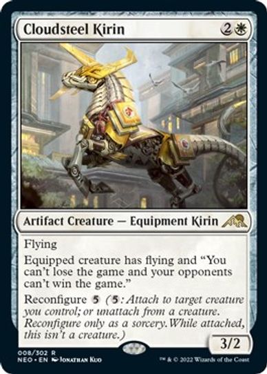 Cloudsteel Kirin (8) [Kamigawa: Neon Dynasty]