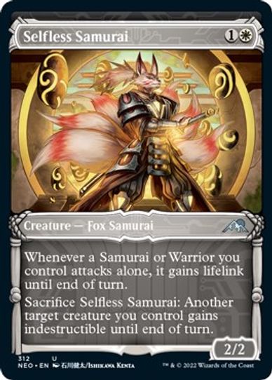 Selfless Samurai (Showcase) (312) [Kamigawa: Neon Dynasty]