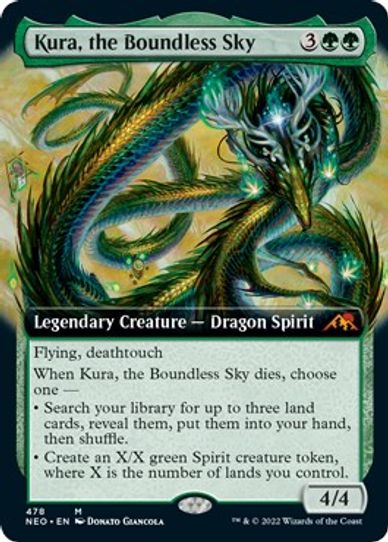 Kura, the Boundless Sky (Extended Art) (478) [Kamigawa: Neon Dynasty]