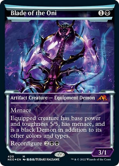 Blade of the Oni (Showcase) (Foil Etched) (420) [Kamigawa: Neon Dynasty]