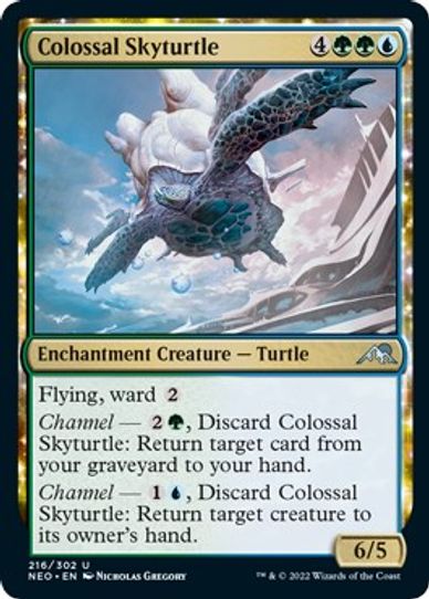 Colossal Skyturtle (216) [Kamigawa: Neon Dynasty]
