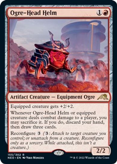 Ogre-Head Helm (155) [Kamigawa: Neon Dynasty]