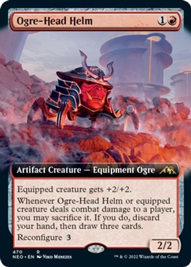 Ogre-Head Helm (Extended Art) (470) [Kamigawa: Neon Dynasty]
