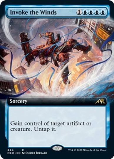 Invoke the Winds (Extended Art) (444) [Kamigawa: Neon Dynasty]
