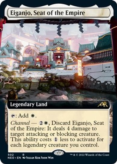 Eiganjo, Seat of the Empire (Extended Art) (502) [Kamigawa: Neon Dynasty]