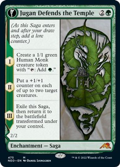 Jugan Defends the Temple (Extended Art) (475) [Kamigawa: Neon Dynasty]