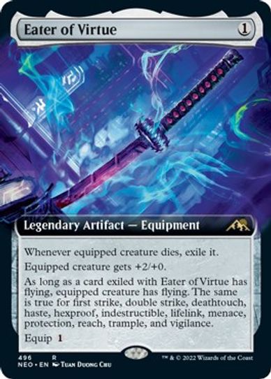 Eater of Virtue (Extended Art) (496) [Kamigawa: Neon Dynasty]