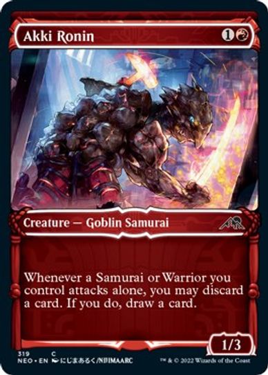 Akki Ronin (Showcase) (319) [Kamigawa: Neon Dynasty]